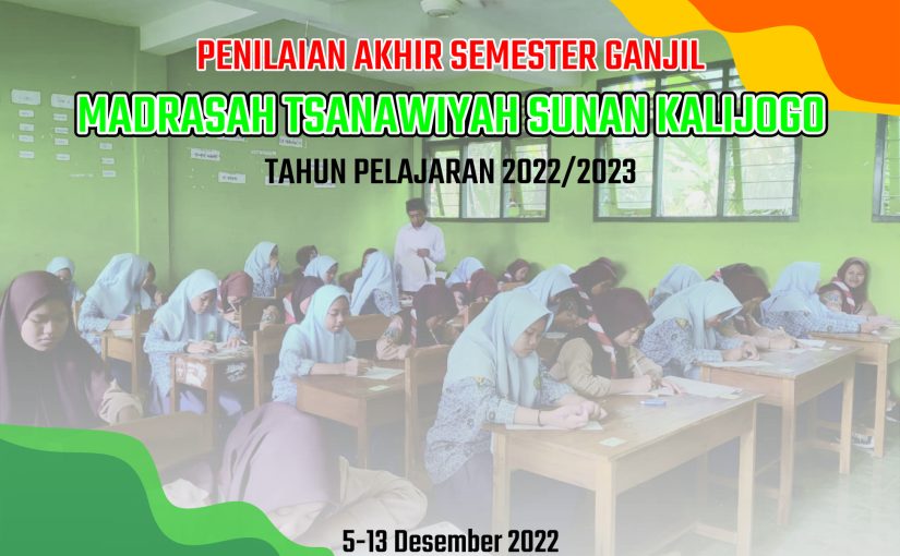 JADWAL PENILAIAN AKHIR SEMESTER GANJIL 2022/2023