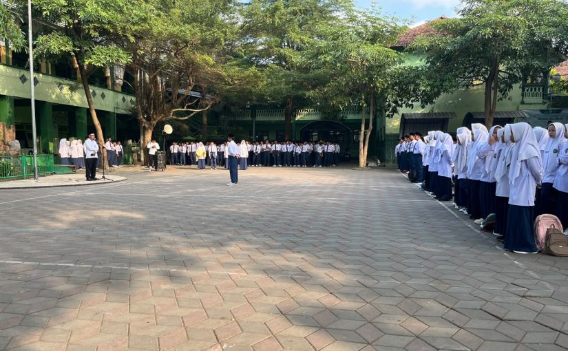 MTs. Sunan Kalijogo Awali Tahun Pelajaran 2026/2027 dengan MATAMUDA dan Latihan Baris Berbaris, Bentuk Generasi Madrasah yang Berkarakter, Disiplin, dan Berprestasi